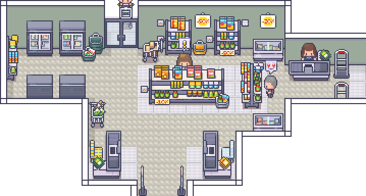 Retail digital twin simulation animation